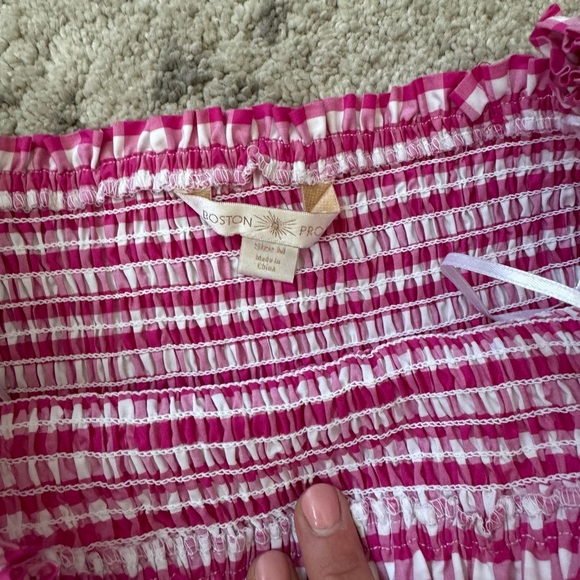 Boston Proper gingham dress - Picture 3 of 4